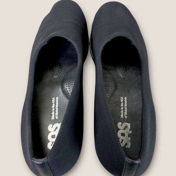 SAS Bliss Wedge Heel Pumps Tripad Comfort Shoes Slip On Casual Size 10.5 Black - Picture 6 of 13